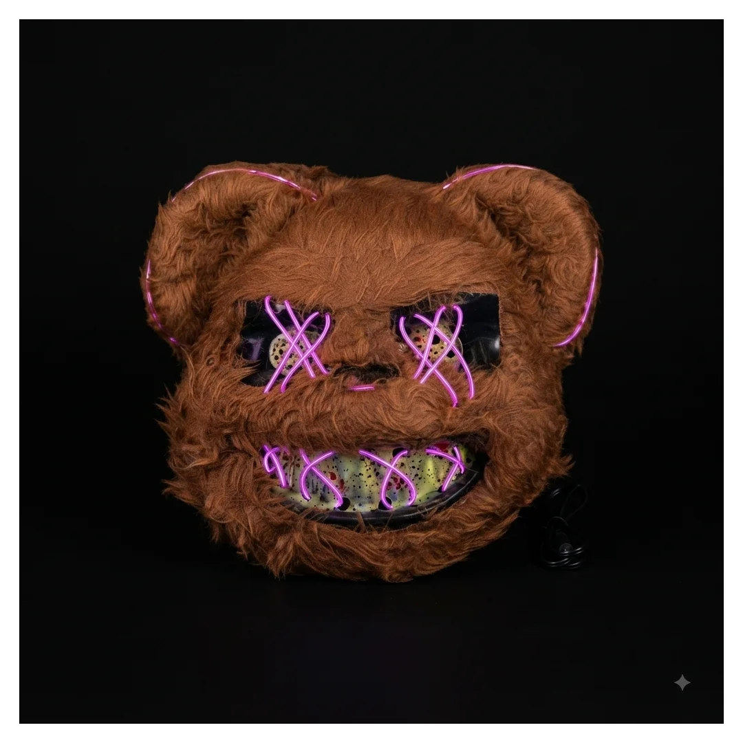 MASCARA OSO TEDDY MALO CON LUZ