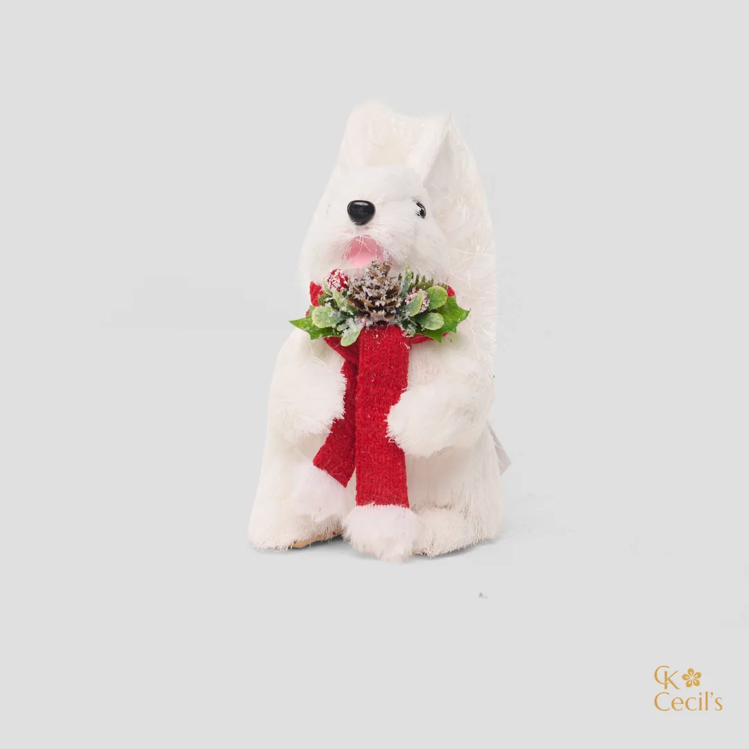 Ardilla parada BLANCA 16x16 CM