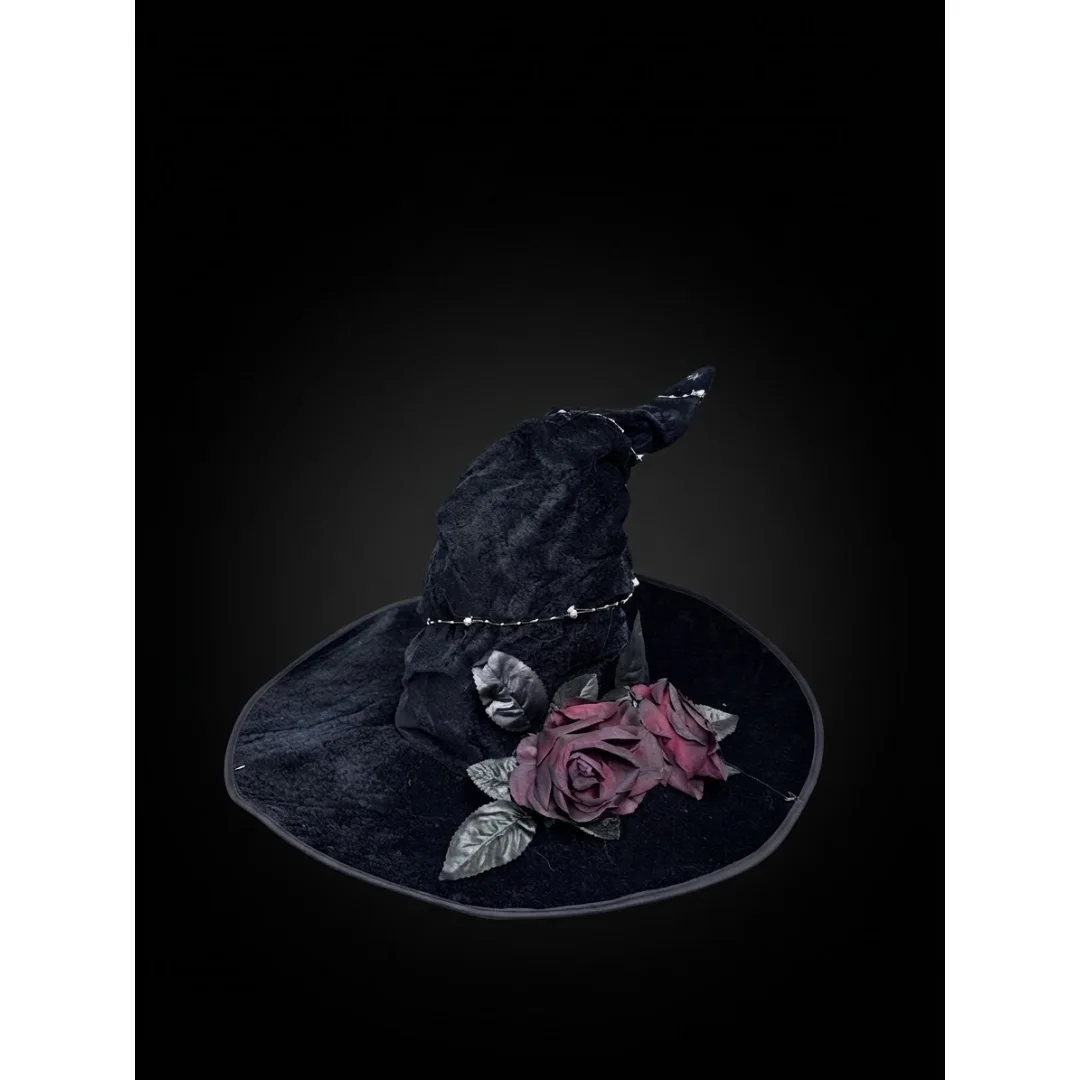 Sombrero de bruja Rosas afelpado